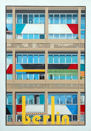 Unité d'habitation, Berlin van Steve White, Schilderij te koop op Singulart