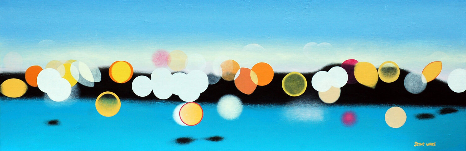 Early evening, somewhere pleasant. Steve White
