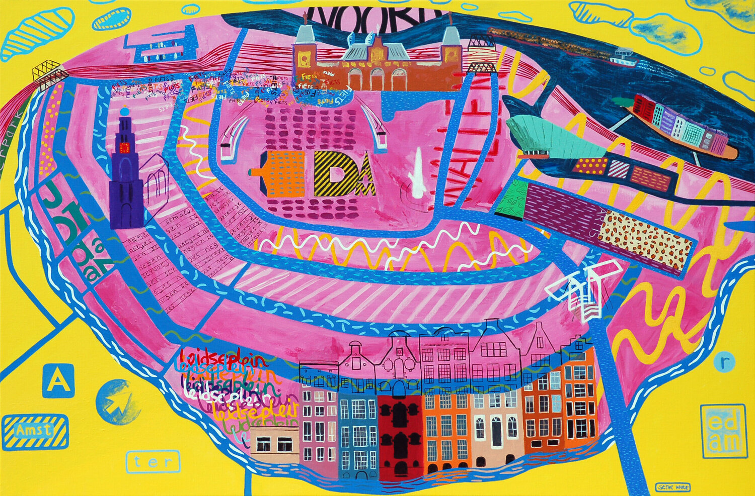Map of Amsterdam Steve White