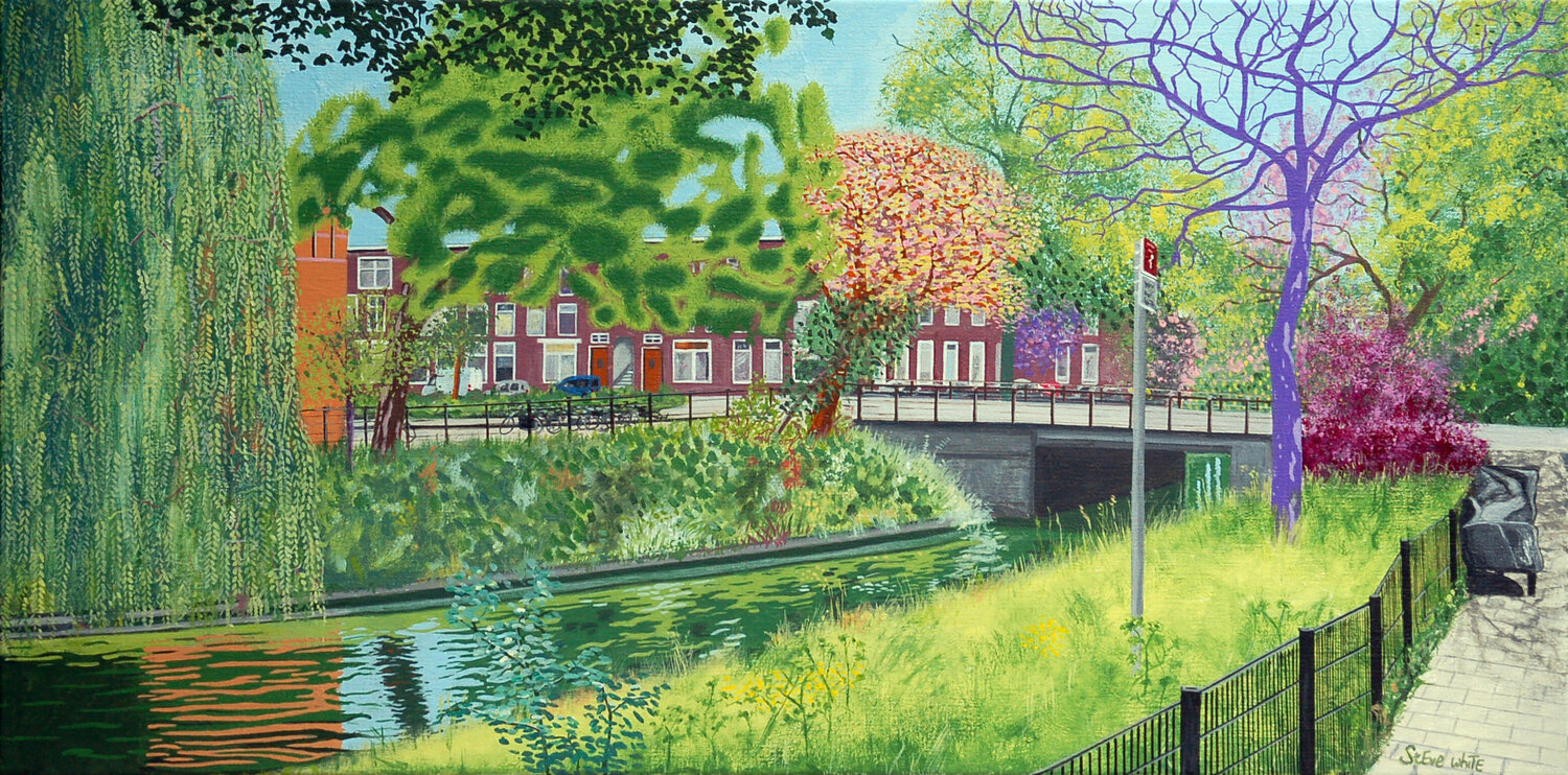 Valkenboskade (maximum) Steve White Peinture originale à vendre