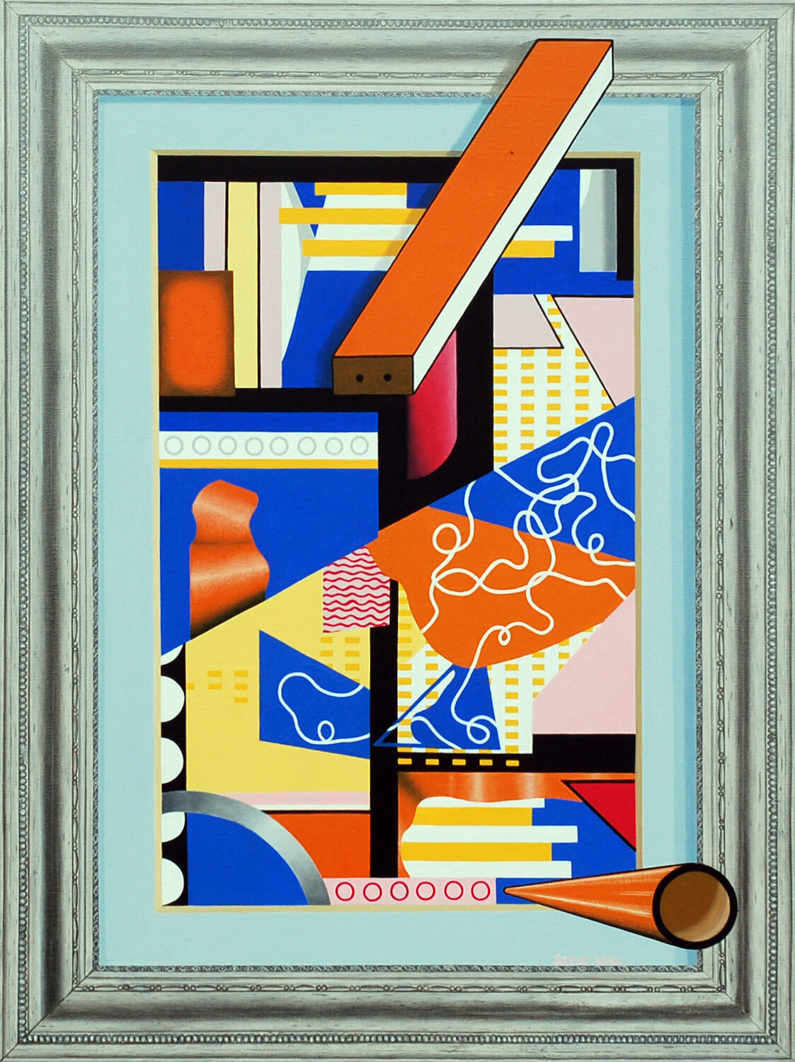 Modern Art. Antique Frame. Steve White
