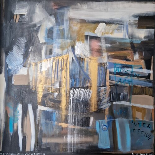 Life Is Interesting As Abstract Art by Egle Karlonaite, Painting for Sale on Singulart