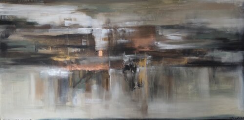 That Beautiful Landscape We Romanticized von Egle Karlonaite, Malerei kaufen auf Singulart