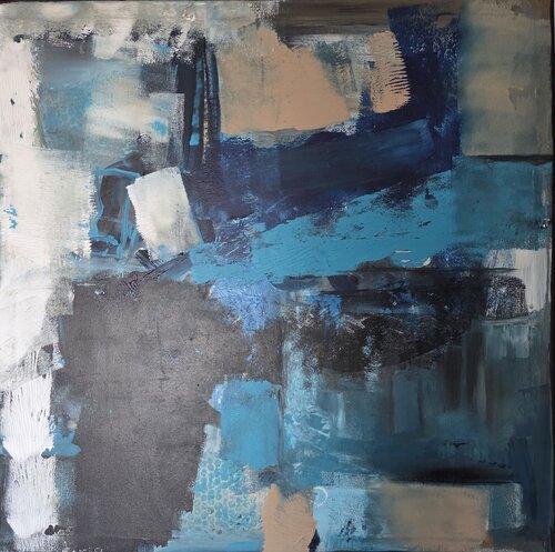 Mediterranean Waters de Egle Karlonaite, Pintura a la venta en Singulart