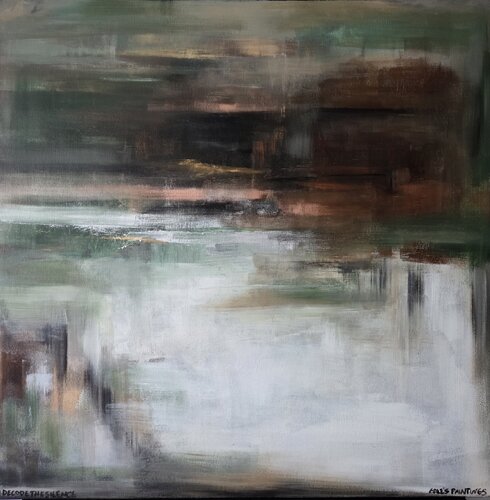 I Decode The Silence by Egle Karlonaite, Painting for Sale on Singulart