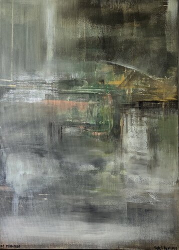 The Pyramids par Egle Karlonaite, Peinture en vente sur Singulart