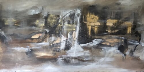 There Is No Storm Without Light par Egle Karlonaite, Peinture en vente sur Singulart