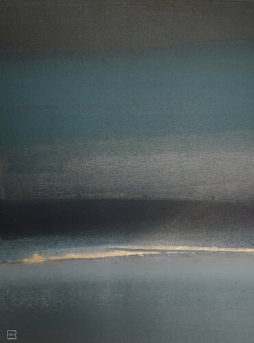 SEA AT NIGHT von Egle Karlonaite, Malerei kaufen auf Singulart