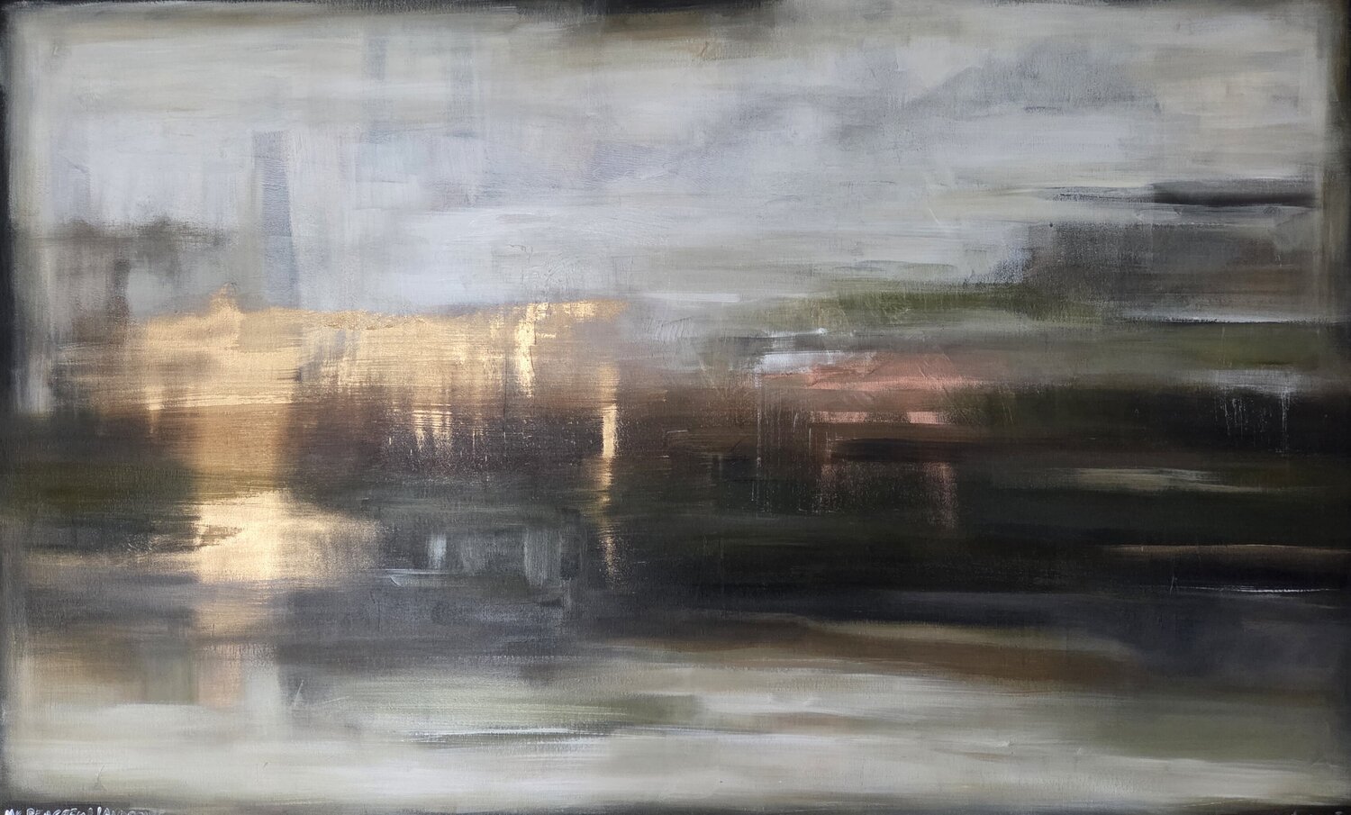 My Peaceful Landscape Egle Karlonaite Original painting for sale