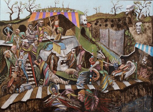 Garden by Gyula Szabó, 油畫 for Sale on Singulart