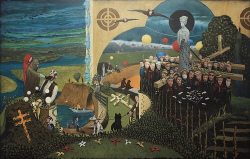 Rite di Gyula Szabó, Pittura in vendita su Singulart