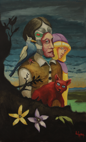 Nomads by Gyula Szabó, Painting for Sale on Singulart