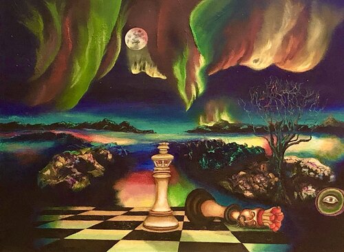 The Queen’s Win by Andy Hollimon, 油畫 for Sale on Singulart