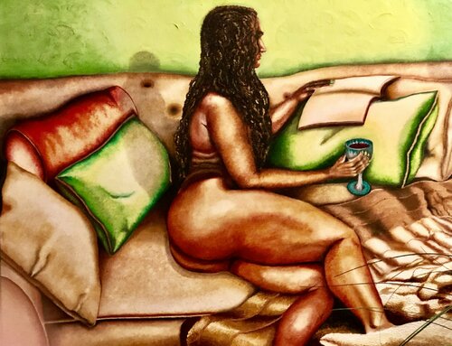 The Reader II by Andy Hollimon, Painting for Sale on Singulart