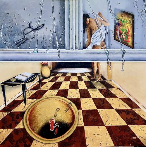 The Reader III von Andy Hollimon, Malerei kaufen auf Singulart