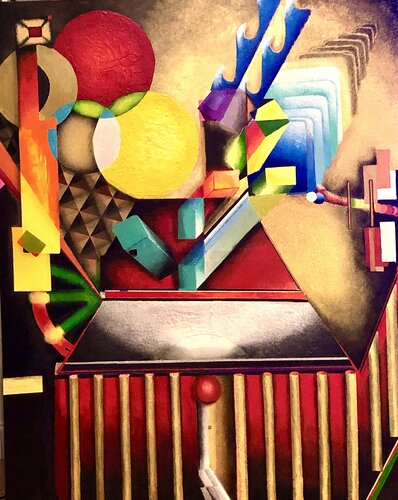 Pandora I  (diptych left panel) von Andy Hollimon, Malerei kaufen auf Singulart