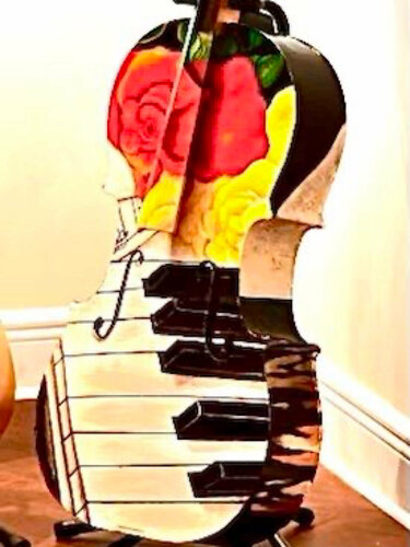 Ana’ Alu’s Cello van Andy Hollimon, Schilderij te koop op Singulart