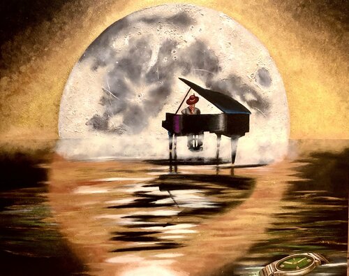 Moonlight Serenade Part Deux by Andy Hollimon, 油畫 for Sale on Singulart
