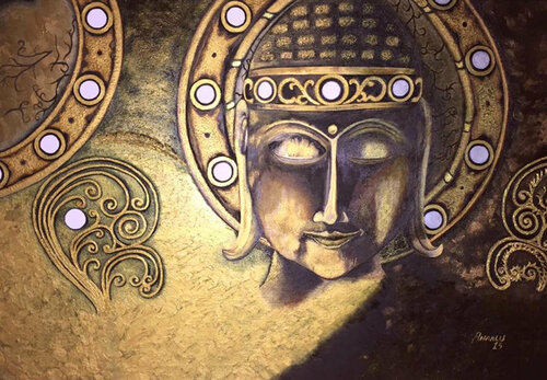 Peace, Love And Unity van Andy Hollimon, Schilderij te koop op Singulart