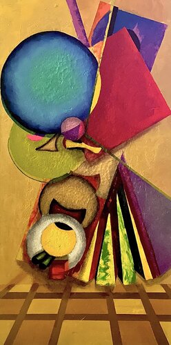 Afro Funk… The Dance van Andy Hollimon, Schilderij te koop op Singulart