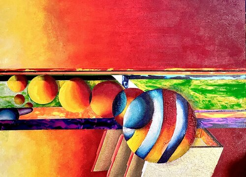 Parallel Universe par Andy Hollimon, Peinture en vente sur Singulart