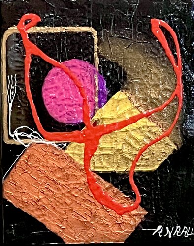 Geometric Abstract I van Andy Hollimon, Schilderij te koop op Singulart