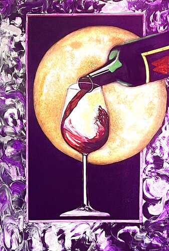 Moonlight Libations van Andy Hollimon, Schilderij te koop op Singulart