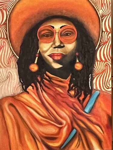 NUBIAN 14 St. Louis CHIC Paulina de Andy Hollimon, Pintura a la venta en Singulart