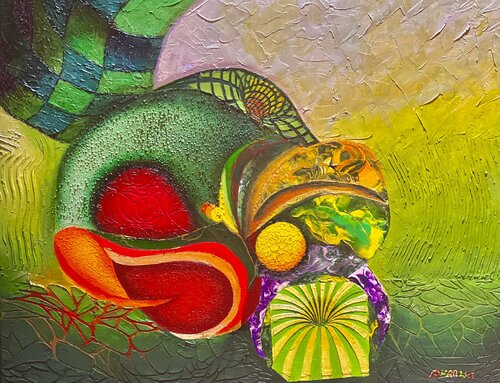 Sleng Teng van Andy Hollimon, Schilderij te koop op Singulart