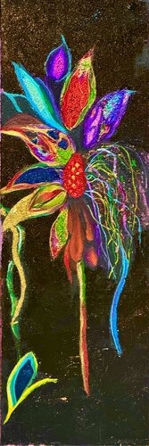 Rainbow Floral by Andy Hollimon, Painting for Sale on Singulart