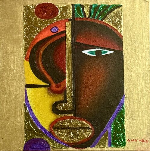 Half-Eye Jack by Andy Hollimon, 油畫 for Sale on Singulart