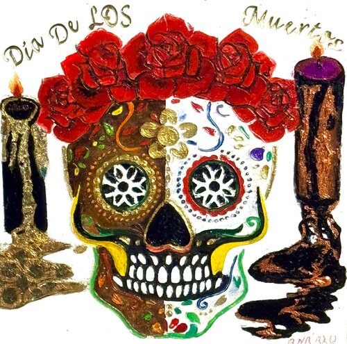 Dias De Los Muertos van Andy Hollimon, Schilderij te koop op Singulart
