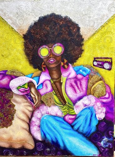 STL 80s GROOVIN. DIG IT van Andy Hollimon, Schilderij te koop op Singulart