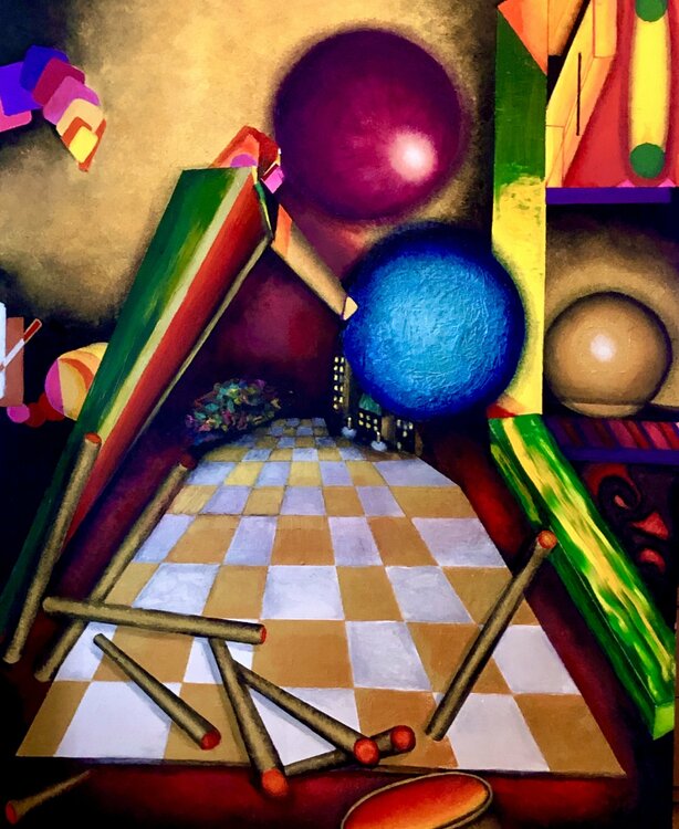 Pandora II  (diptych right panel) Andy Hollimon