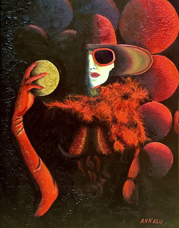 Femme en Rouge Andy Hollimon