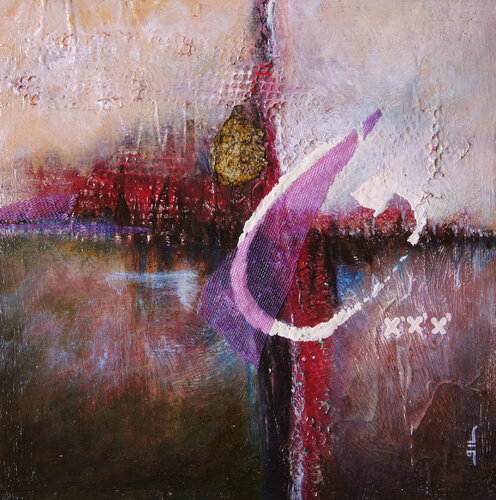 DIscorde, 30x30 by Jean-Luc Lacroix, Painting for Sale on Singulart