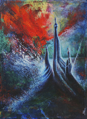 Sirènes van Jean-Luc Lacroix, Schilderij te koop op Singulart