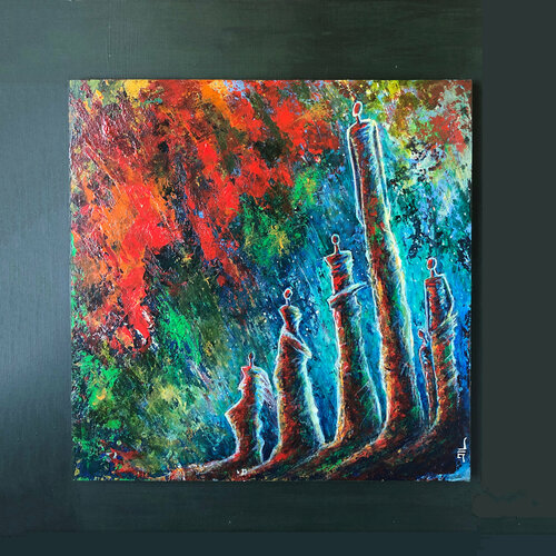 TRONCS DE VIE de Jean-Luc Lacroix, Pintura a la venta en Singulart