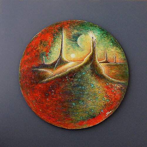 Au commencement (50x50cm) von Jean-Luc Lacroix, Malerei kaufen auf Singulart