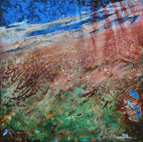 Reset, 29x29, sur toile van Jean-Luc Lacroix, Schilderij te koop op Singulart