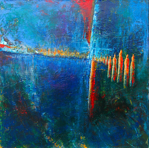 Le Passage, 50x50 by Jean-Luc Lacroix, 회화 for Sale on Singulart