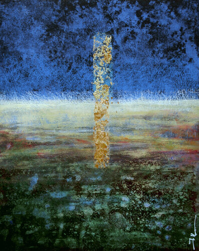 Golden Earth van Jean-Luc Lacroix, Werk op papier te koop op Singulart