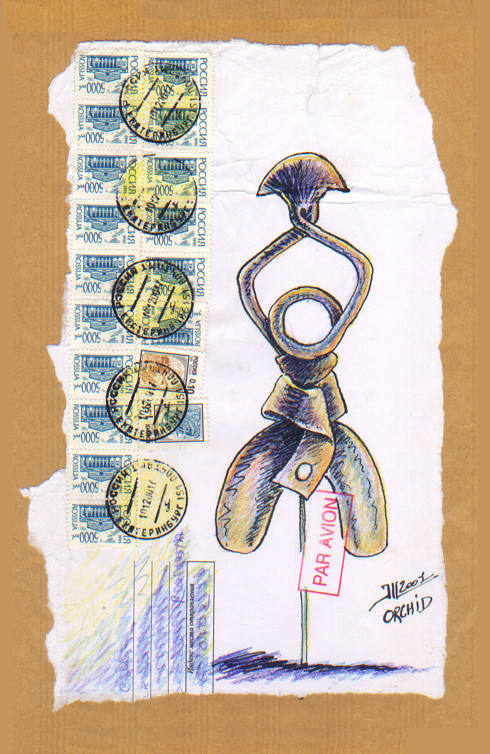 Mail ORCHID Jean-Luc Lacroix Werk op papier te koop