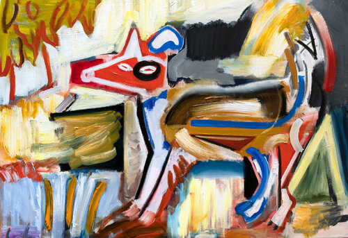 Chien 8 by Maciej Cieśla, Painting for Sale on Singulart