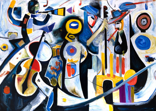 Inspired by music, jazz by Maciej Cieśla, Painting for Sale on Singulart