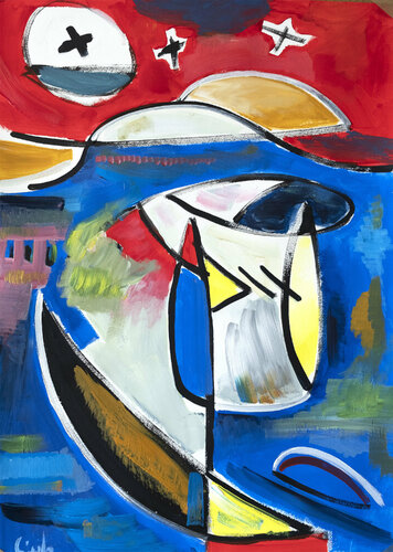 abstract forms 12 2019 Italy nature by Maciej Cieśla, Work on Paper for Sale on Singulart