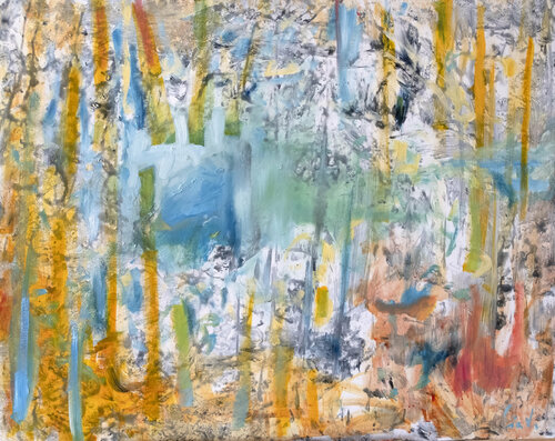 Drop and Line malerei, abstract music inspirations - Sergei Rachmaninoff by Maciej Cieśla, Painting for Sale on Singulart
