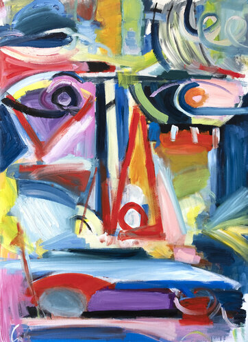 Expressive portrait, between dream and archetype III April by Maciej Cieśla, Painting for Sale on Singulart