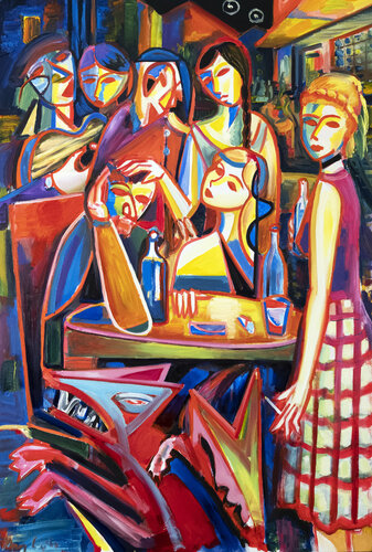 After alcohol series, Oldschool, City, Music and Night by Maciej Cieśla, Painting for Sale on Singulart
