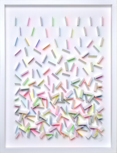 Colorful Rain - 02 par Olga Skorokhod, Autres supports en vente sur Singulart